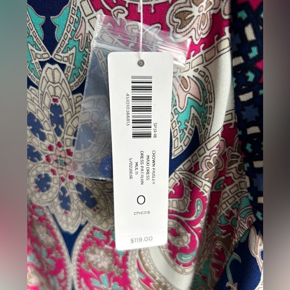 Chico’s Crown Paisley Maxi Dress - Picture 4 of 8